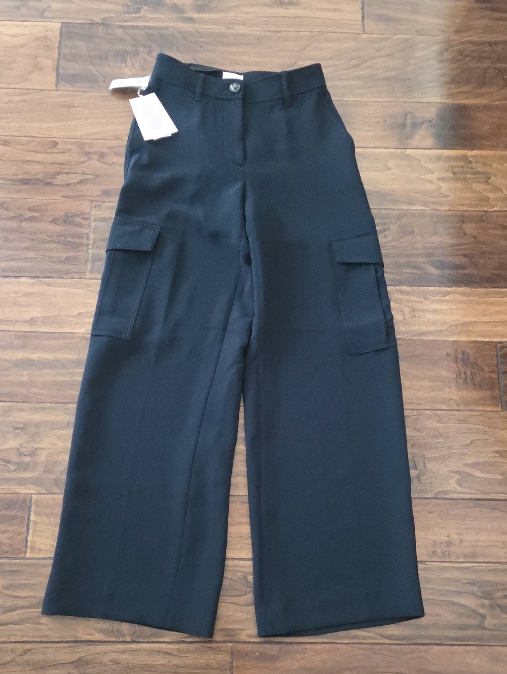 Wilfred Bridger Cargo Trousers In Black. Size 0. NWT